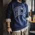 Casual Letter Embroidery Hoodie – Fleece Lined Collegiate Style Warm Sweatshirt